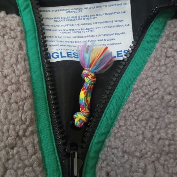 🆕⭐ JUNGLES JUNGLES Sherpa fleece embroidered jacket - Picture 6 of 15